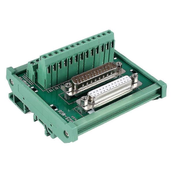DB25 DIN-skinne interface modul han-hun stik breakout board