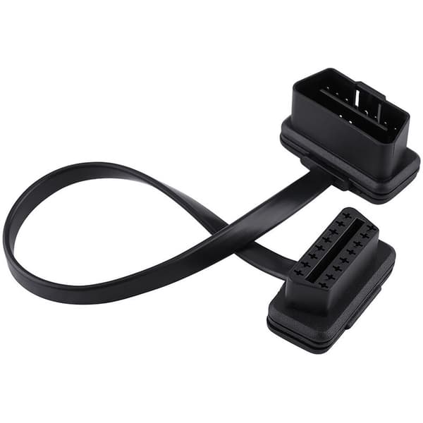 Bil 16-bens han til hun OBD2 forlængerkabel diagnostisk adapter 30 cm/12 tommer længde