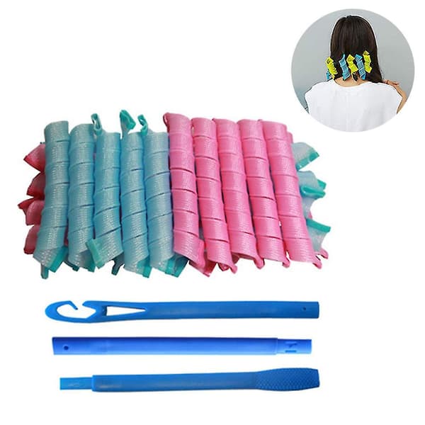 20 st Magiska Hårrullar Lockar Styling Kit, Gör-det-själv Inga Värme Hårrullar (Stil 3)