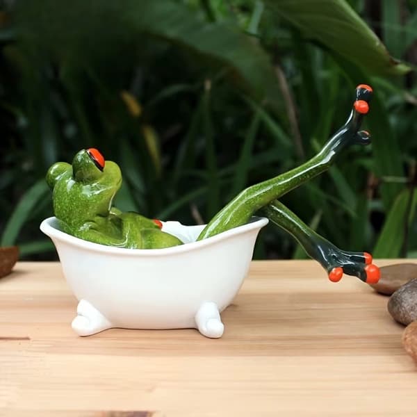 En unikt formad grodskulptur 1PC
