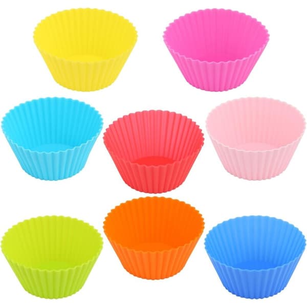 40 Muffinforme Genanvendelige Non-Stick Silikone Bageforme til Pyntning af Cupcakes og Kager