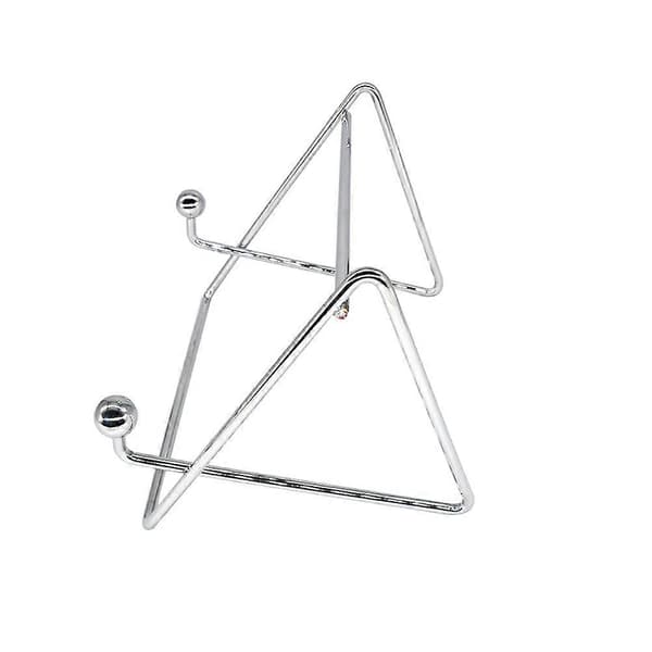 Rustfrit stål stående kogebogsstativ køkken display rack sølv kogebogsholder multifunktionel avis hylde pladsbesparende praktisk køkken