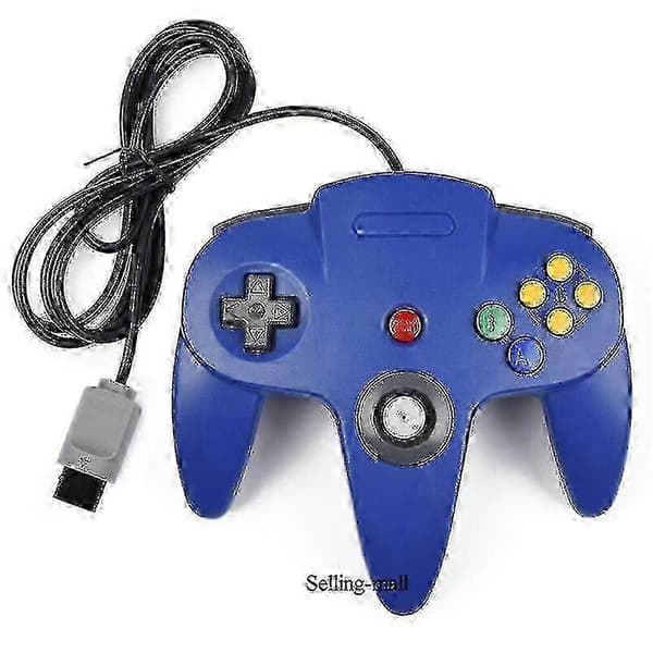 2-pak Klassisk Kablet N64 Controller Retro Spil 64-bit Gamepad Joystick Udskiftning