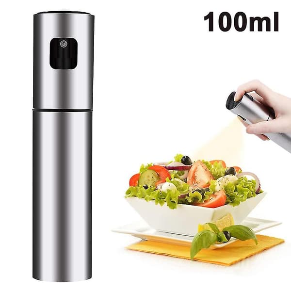 Olivoljespruta Rostfritt Stål Påfyllningsbara Barflaskor, 100ml Mat
