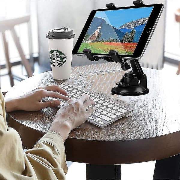 Bil Tablet Ipad Holder Feste, Sugekopp Tablet Holder Stativ For Bil