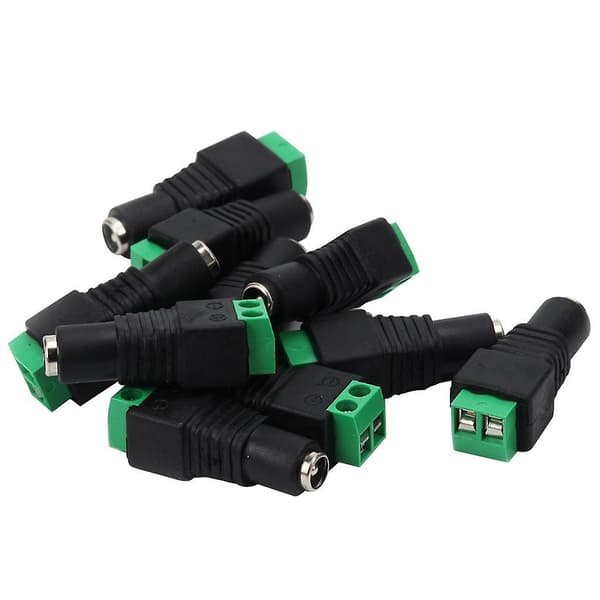 1 Styck DC Strömjacka Barrel Hona Adapter Plugg Anslutning Terminal Svart
