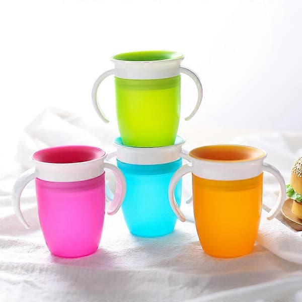 360 inlärningsmugg - grön/blå - 240ml, set om 2