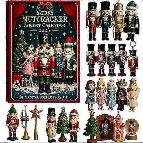 2025 Julkalendrar Dekoration Akryl Full stil size:Thenutcracker