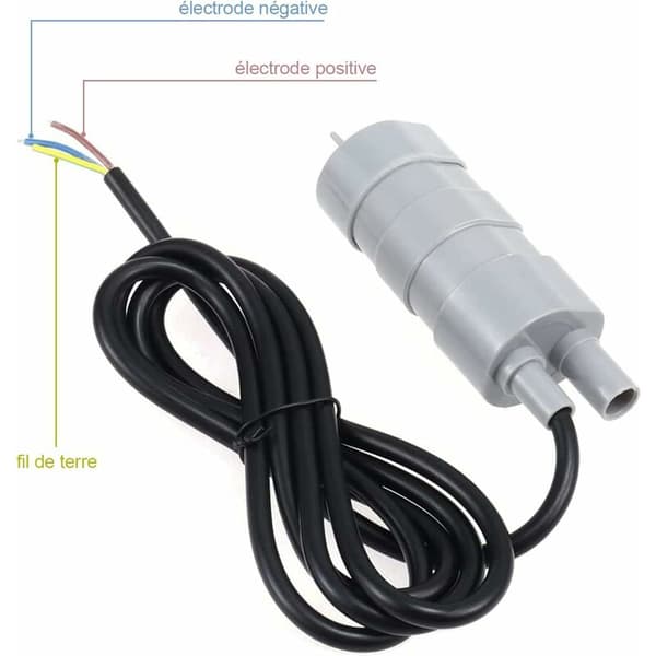 12V dränkbar vattenpump, 840L/H högflödespump mikromotor vattenpump för husbil damm akvarium fontän