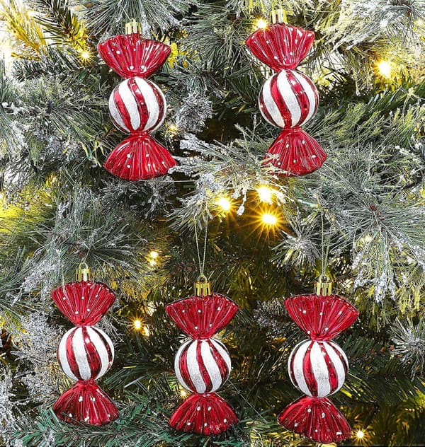 Christmas Concepts Pakke Store Slikformede Julekugler