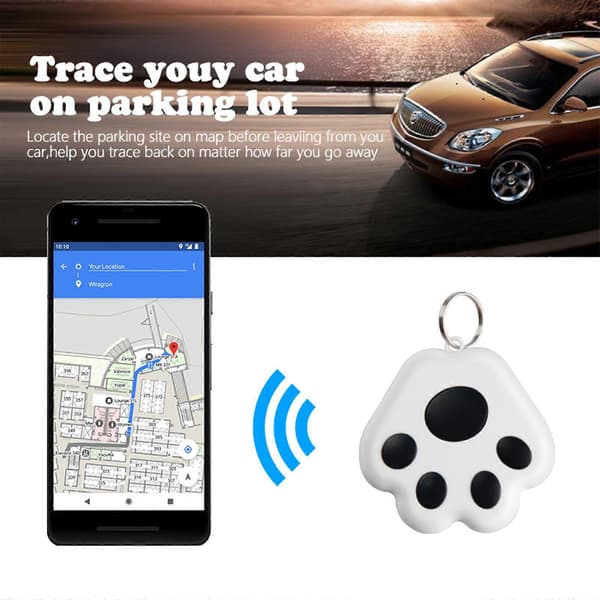 Mini GPS-tracker og lokalisator til kæledyr, Bluetooth Anti-Lost til katte og hunde color:pink