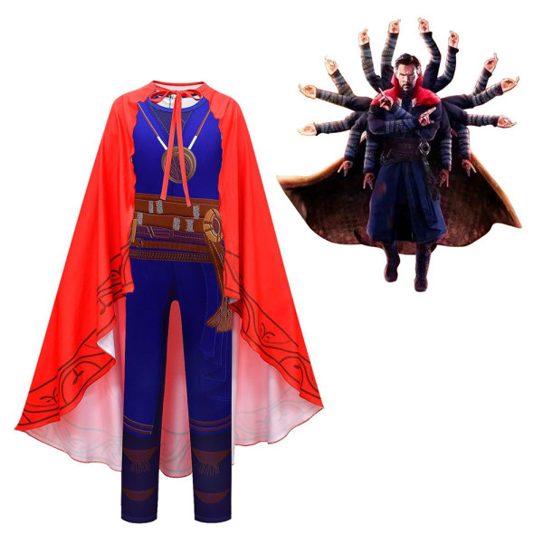 Børn Halloween Doctor Strange Cosplay Masquerade Costume Party 150cm Z 120cm