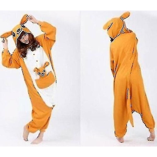 Halloween Unisex Onesie Kigurumi Fancy Dress Kostym Huvtröjor Pyjamas Sleep Wear-9-1 - Perfet Kanga Kangaroo S for 150-160cm