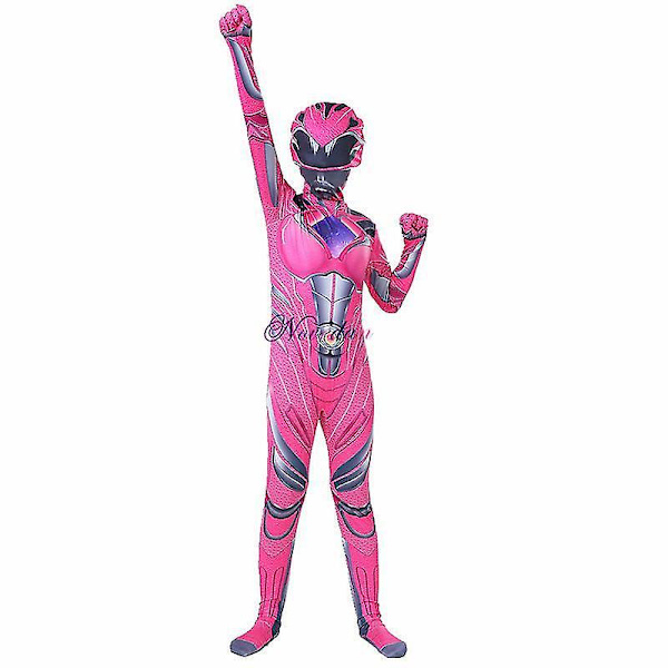 Rangers Costume Boys Power Mecha Five Beast Cosplay Anime Lasten Halloween-asut lapsille Maski Auto
