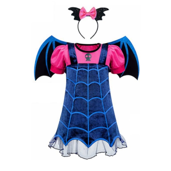 Jenter Vampyr Halloween Kostymer Kjole Cosplay 140
