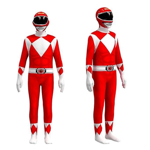 Dinosaur Team Tyrannosaurus Rex Cos Jumpsuit Barnkläder Cospla-1 Red 130cm