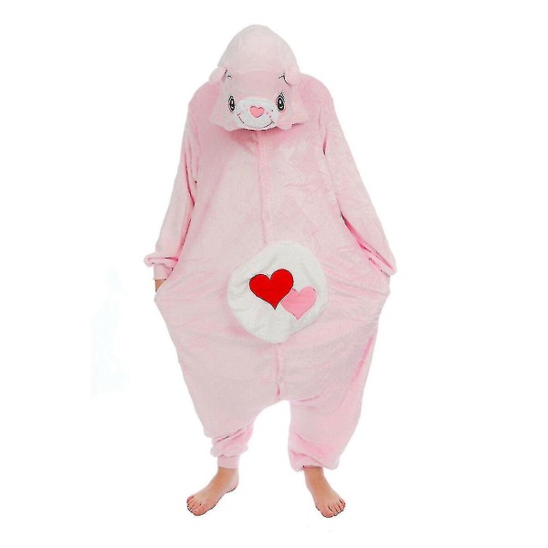 Halloween Unisex Onesie Kigurumi Fancy Dress Kostume Hættetrøjer Pyjamas Sleep Wear-9-1 - Perfet Love Bea Love Bear M for 160-170cm