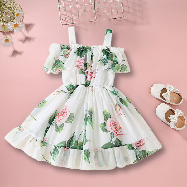 Piger Kjole Fest Prinsesse Kjole Piger Strand Sommer Tunika Kjole 80cm