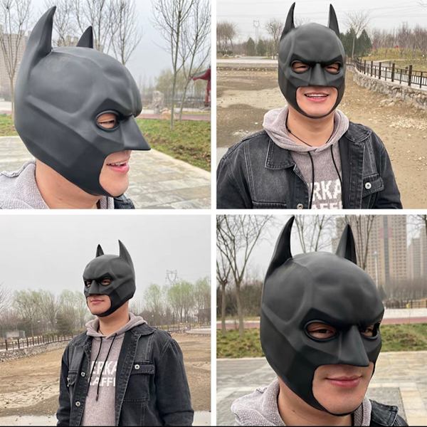 Batman Vuxen Halvmask för män Batman Cosplay Rekvisita Halloween Mask