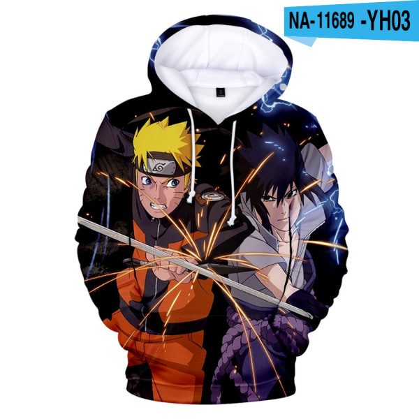 Barn/voksen Naruto 3d genser Cos genser hettegenser Toppstil K2 100cm