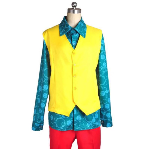 Party Men Anime Cosplay Kostymer Joker Clown Rolig Klänning Red 2XL