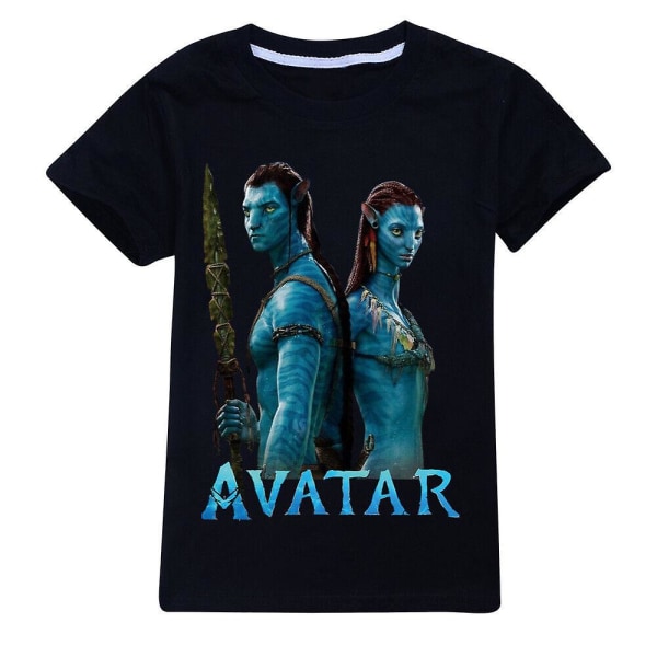 Kids Avatar 2 The Way Of Water Kortärmad 100 % bomull T-shirt T-shirt Present - Black 140CM 8-9Y