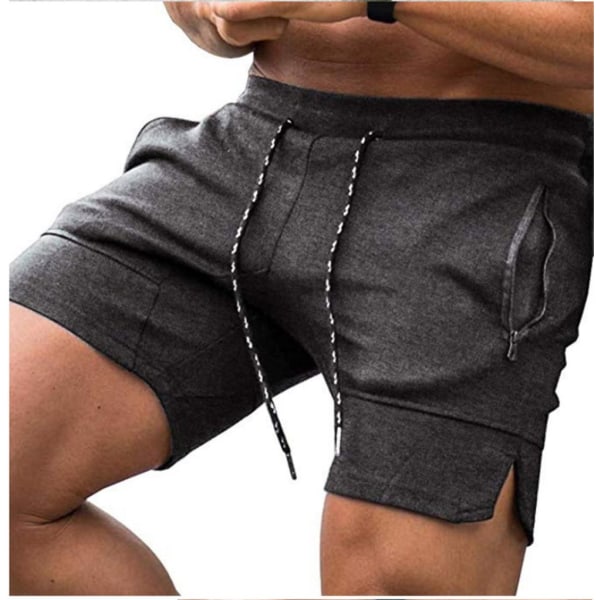 Herrshorts med dragkedjefickor för män i flera färger Deep gray M