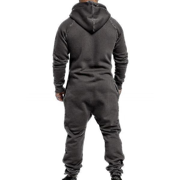 Jumpsuit för män One Piece Dark Grey XXXL