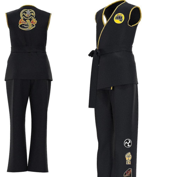 Anime-peli Kof Costume Cobra Kai Val Armorr Karate Uniform A 120CM