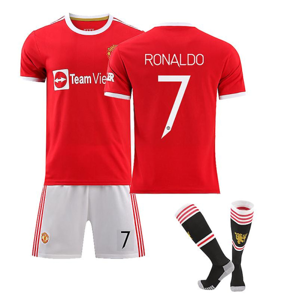 Kid Cristiano Ronaldo Manchester Jersey, Uefa Champions League XS(160-165CM)