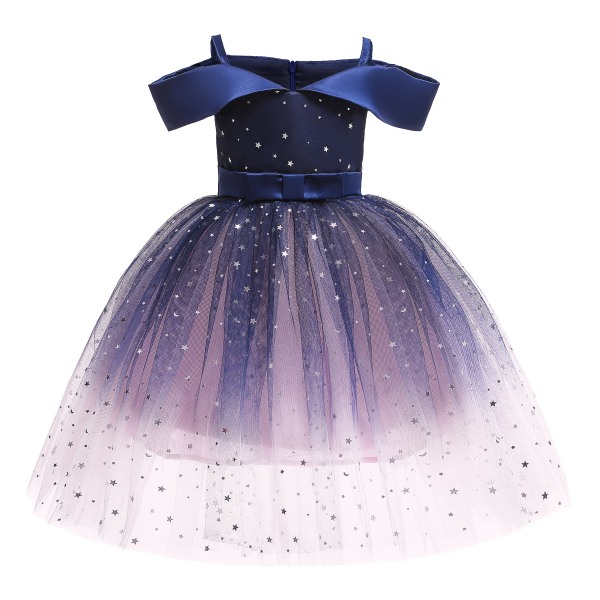 Tyylikkäät prinsessamekot Prinsessa Cosplay -asu naisille 8029 Blue 130 6-7Y