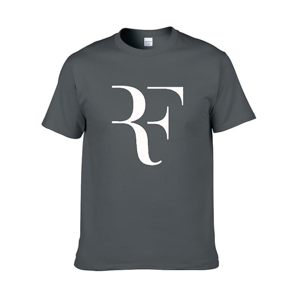 Federer Tennis kortermet bomull T-skjorte med rund hals M
