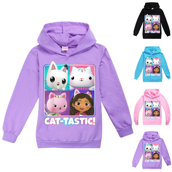 Barn Flickor Gabby Dollhouse Casual Hoody Sweatshirt Topptröja purple purple 130cm