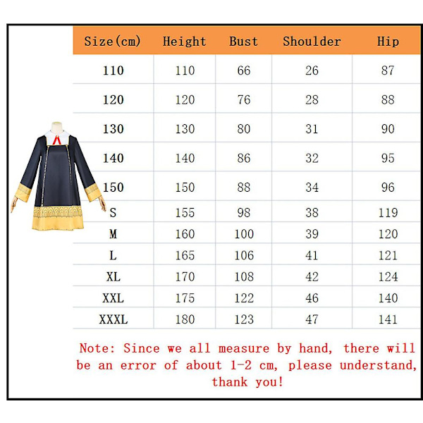 Adult Kids Anime Spy Family Anya Forger Dress Cosplay Costume 120