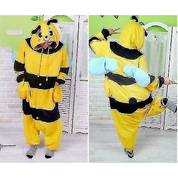 Halloween Unisex Onesie Kigurumi Fancy Dress Kostume Hættetrøjer Pyjamas Sleep Wear-9-1 - Perfet Bee Bee S for 150-160cm