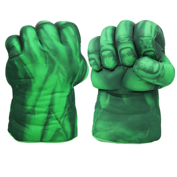 Handskar Plysch Hands Barn Cosplay green