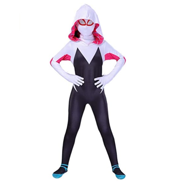 Superhjälte Barn Bodysuit Halloween Cosplay Jumpsuit M