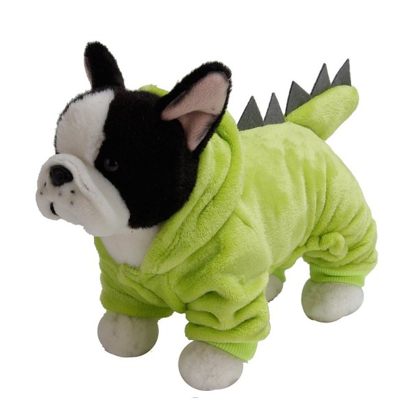 Yesbay Halloween Husdjur Hund Valp Huvtröja Kläder Söt Dinosaur Fest Cosplay Kostym,Ljusgrön lightgreen xl