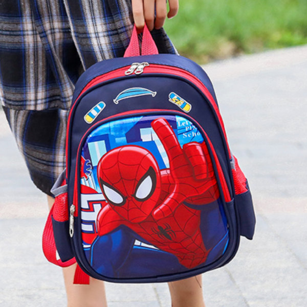 Kids Boy Spiderman Ryggsekk skulder Skolevesker Uformell ryggsekk A