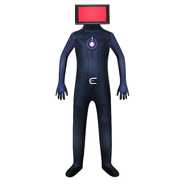 Halloween Skibidi Toilet Spil Rollespil Kostume Toiletmand Cosplay Jumpsuit Tv People Z Tv People Tv People 160cm
