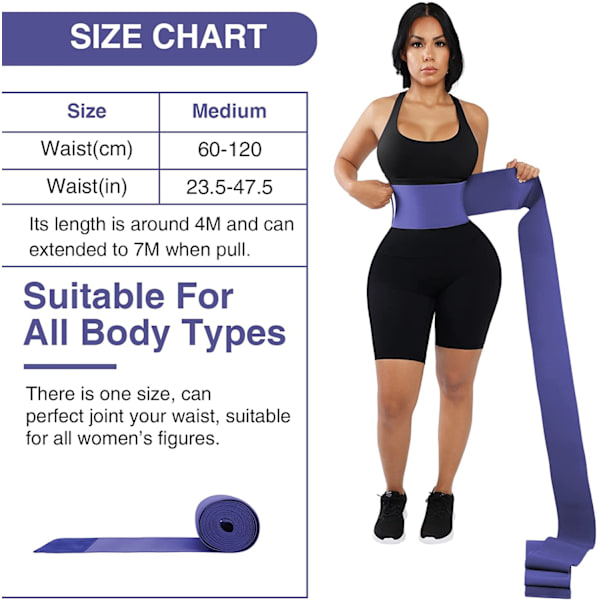 Waist trainer Kvinnor Träning Midjeelastiskt magband red 5m