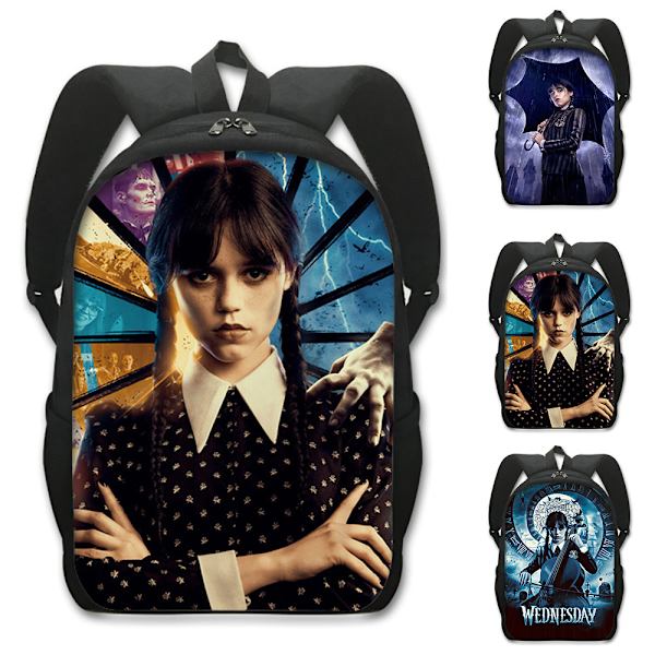 Keskiviikko Addams perheen reppulaukut Lompakot Nevermore koululaukku C