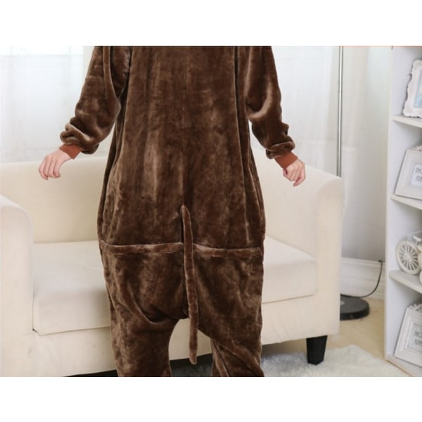 Charmander Voksen Onesie Kostume Pyjamas Boguge Cosplay Gul 110 Brun Rød Brown Red 120