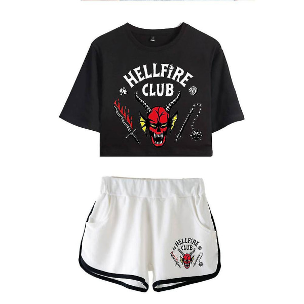 Stranger Things Sæson 4 Hellfire Club Top Shorts