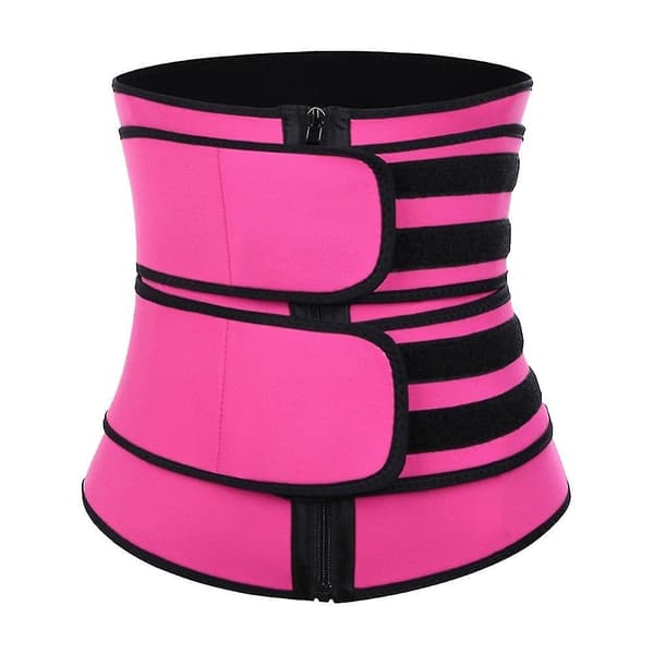Elastisk waist trainer Dubbel justerbar omlott bantning