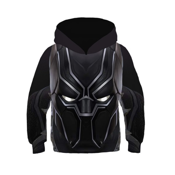 Marvel-overdel og Heroes Black Panther 3D-genser Digital Prin Muscle Panther children S