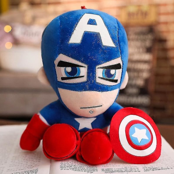 Avengers Doll Spider-man plysjleketøy Captain America Superman Plysjdukke Captain America 40cm