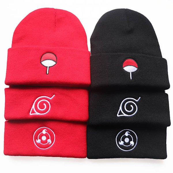 Efterår Vinter Varm Hat Anime Naruto Cosplay Red Cloud Vortex Em A1