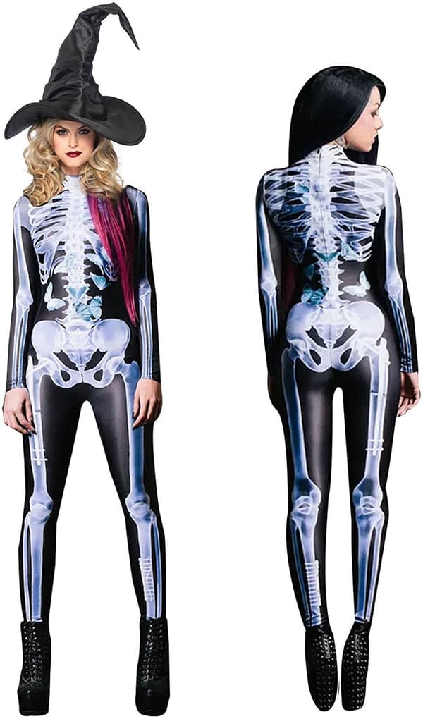 halloween skelet kostumer, cosplay kostumer