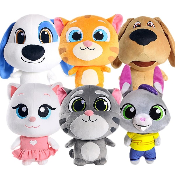 Yndig Talking Tom Cat Plys dukke Blødt udstoppet legetøj Kid krammepude Gave-1 6
